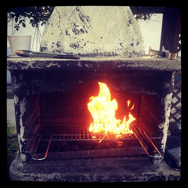 My Bday BBQ Party starts in 15 minutes :) time to start the fire!