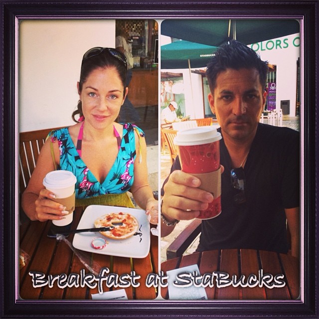 Breakfast at Starbucks #Starbucks #playadelcarmen