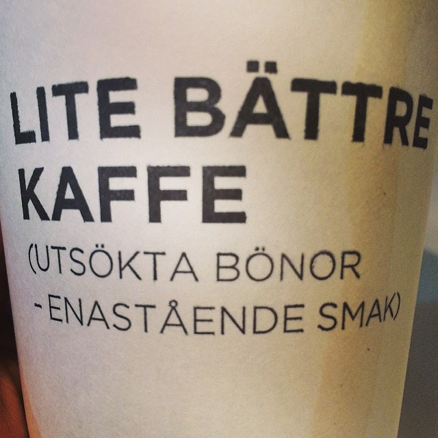 Kaffe. Efter jobbet