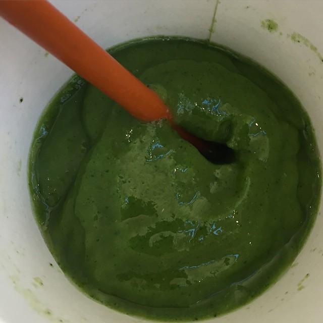 #Spirulina #ginger #greente #lime #smoothie :) wow IT allmost killed me :)