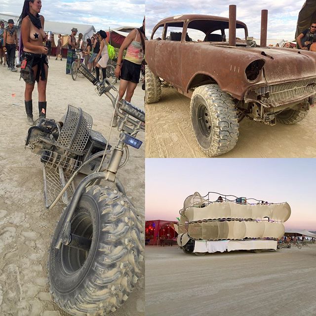 Artcars, bikes, and Trucks #art #trucks #bikes #burningman  #djzebofficial